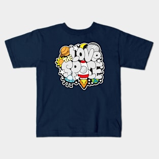 Love the space doodle Kids T-Shirt